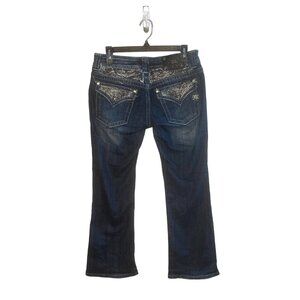 Miss Me Jeans Women’s Size 28 Flap Pocket Embellished Embroidered Bootcut